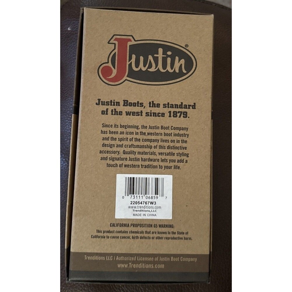 Justin Mens Genuine Leather Rodeo Wallet RFID Tan Cowhide Soft Western NIB - Picture 2 of 3